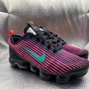 Size 5.5Y Nike Air Vapormax Fly Knit‎ 3 Kids Blackened Blue Running Shoes BQ5238